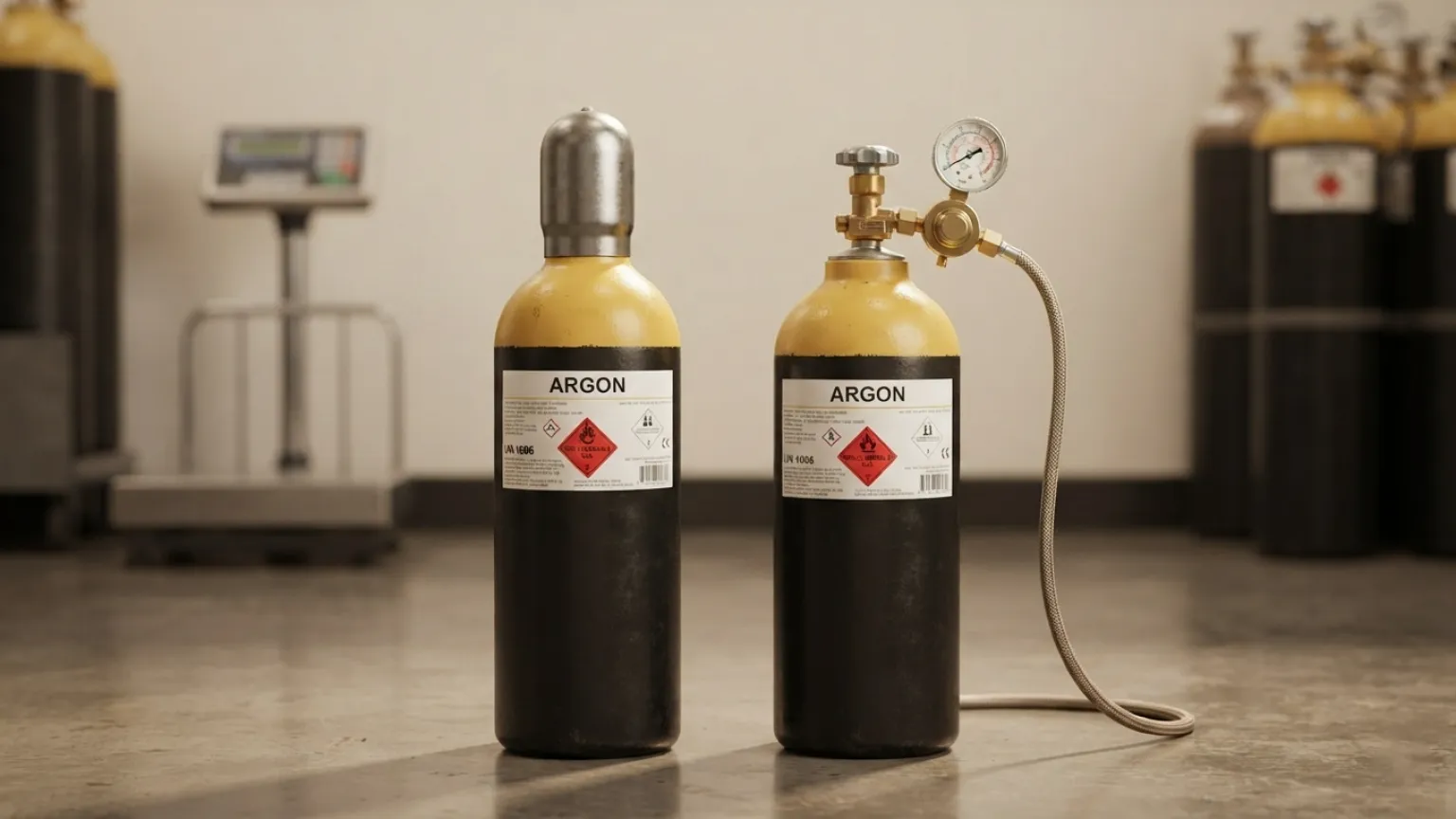 Argon refill and cylinder exchange service for welding shops in Bihar