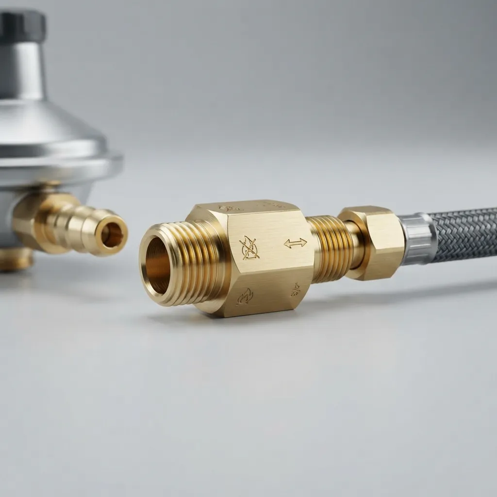 Brass flashback arrestor for oxygen and fuel gas lines in Khagaria