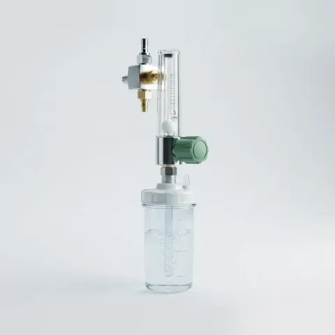 Medical oxygen flowmeter with humidifier bottle in Khagaria