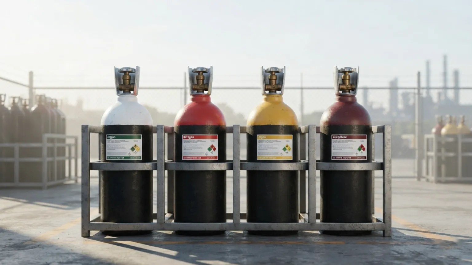 Industrial gas cylinders for process applications in Khagaria