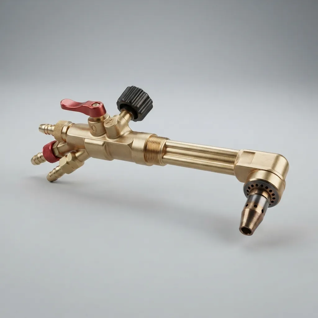Oxy-acetylene gas cutting torch with nozzles and tips sold in Khagaria
